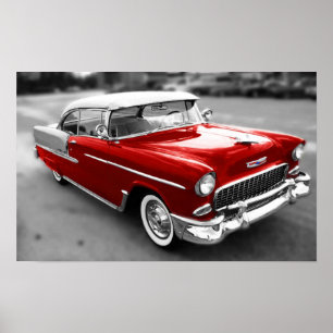Póster Chevrolet Bel-Air 1955