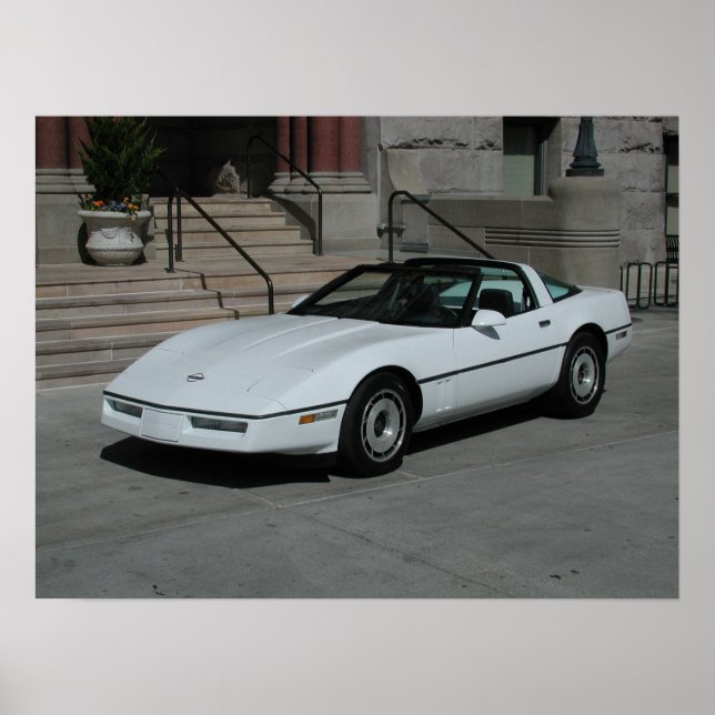 Póster Chevrolet Corvette C4 (Frente)