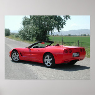 Póster Chevrolet Corvette C5 convertível