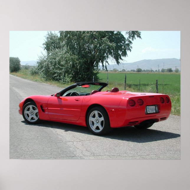 Póster Chevrolet Corvette Convertível C5 (Frente)