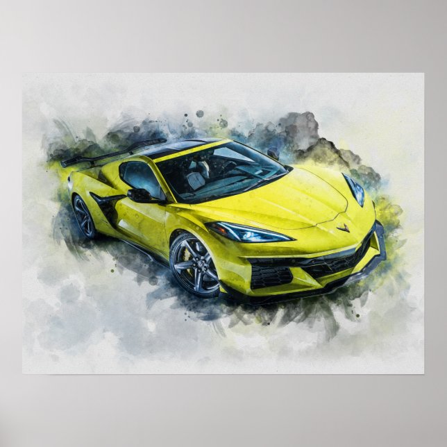Poster Chevrolet Corvette Z06 (Frente)