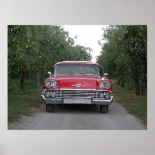 Poster Chevrolet Impala 1958