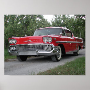 Poster Chevrolet Impala 1958