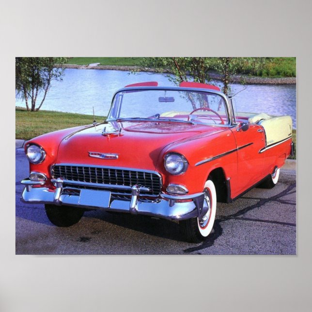 Póster Chevy Bel-Air 1955 (Frente)