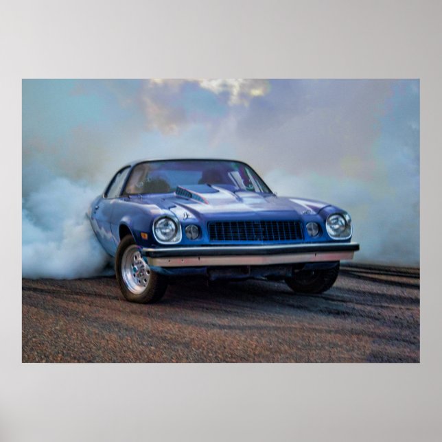Poster Chevy Camaro burnout (Frente)