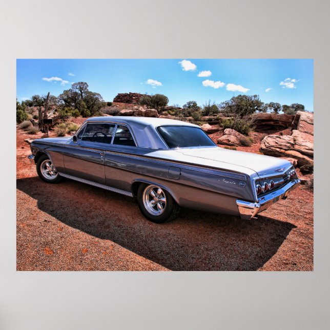 Poster Chevy Impala Classic American Muscle Car (Frente)
