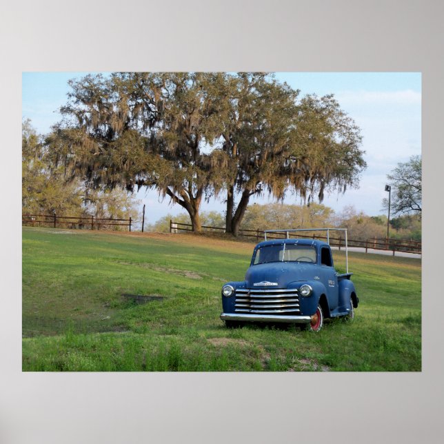 Poster Chevy Pickup Truck Chevrolet Country Foto de Camin (Frente)