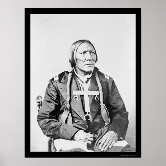 Póster Cheyenne Indian Little Robe 1870 (Frente)