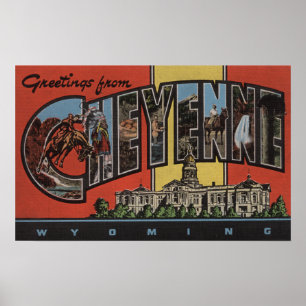 Poster Cheyenne, Wyoming - grandes cenas da letra