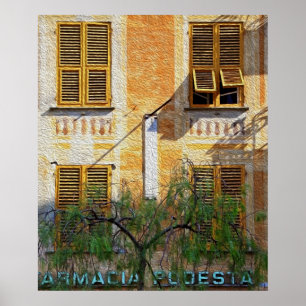 Poster Chiavari Windows 'Pintura a óleo'