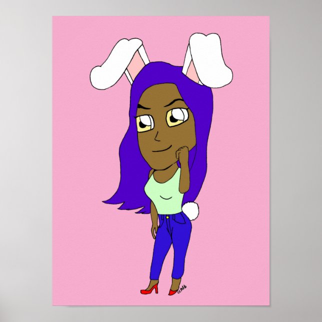 Poster Chibi Bunnygirl (Frente)