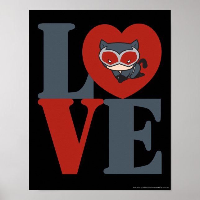 Póster Chibi CatWomen LOVE (Frente)