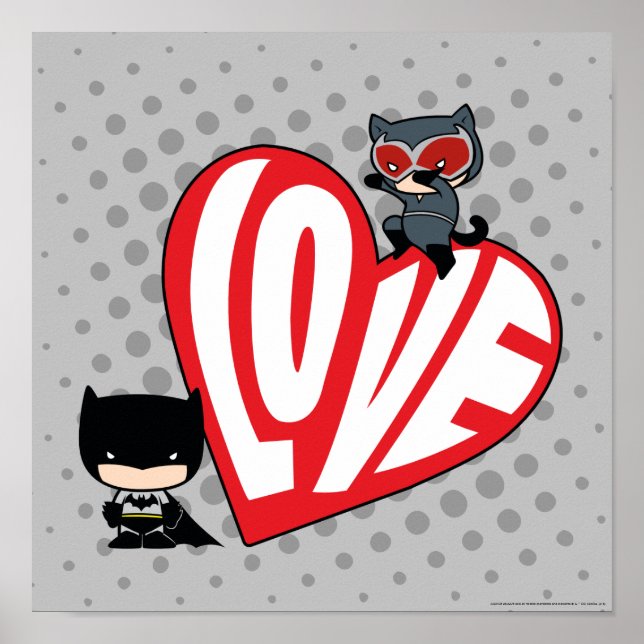 Poster Chibi CatWomen Punt em Batman (Frente)