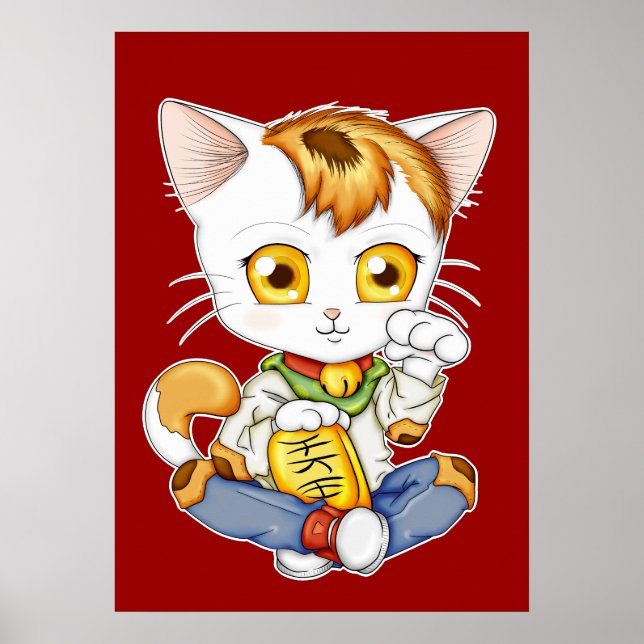 Póster Chibi Maneki Neko (Frente)