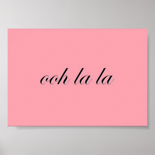 Poster Chic Francês (Frente)