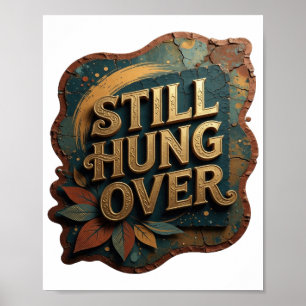 Poster Chic Gold Ainda Pendurado
