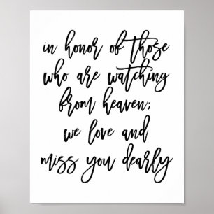Poster Chic Hand - Letra Casando Desaparecidos Amados
