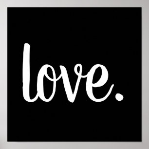 Poster chic LOVE. script