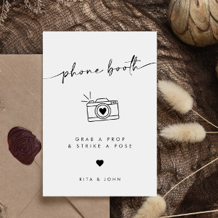 Poster Chic Modern Photo Booth Sign