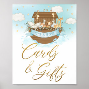 Poster Chic Noah's Ark Boy Cards and Gifts Tabletop Sinal
