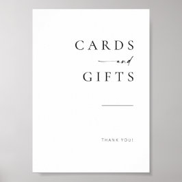 Poster Chic + Simples Cartões de Casamento de Script Mode