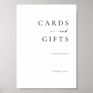 Poster Chic + Simples Cartões de Casamento de Script Mode