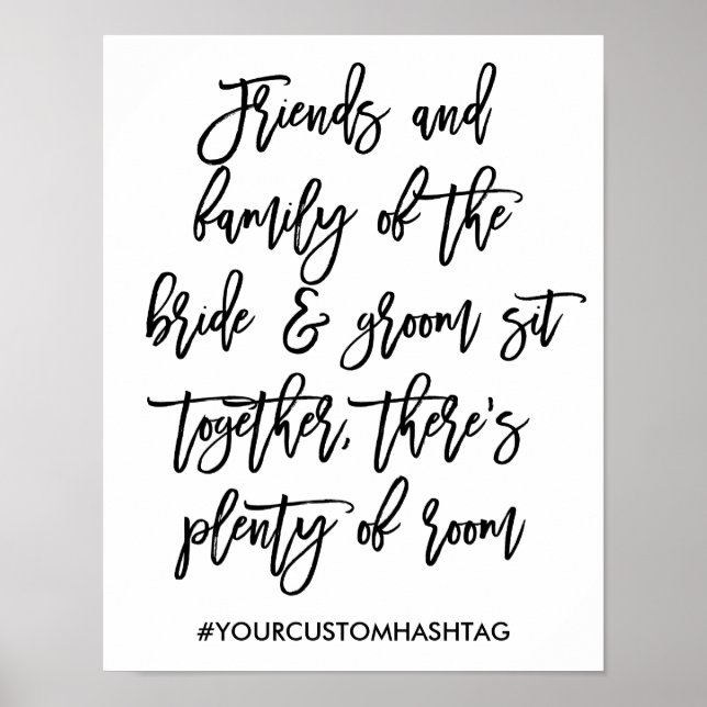 Poster Chic - Sinal De Sentença De Casamento Com Letra De (Frente)
