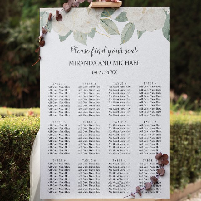 POSTER CHIC WHITE ROSES FLORES DE CASAS BOTÂNICAS (Criador carregado)