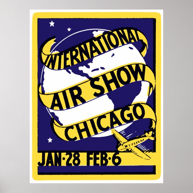 Poster Chicago Air Show 1938 (Frente)