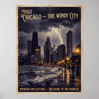 Chicago Cidade Ventosa Viagem Noir Vintage
