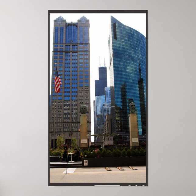 Poster Chicago Cityscape 7 (Frente)