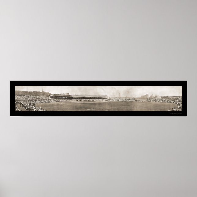 Póster Chicago Cubs Baseball Foto 1908 (Frente)