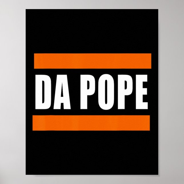 Poster Chicago Da Pope Engraçado Humor (Frente)