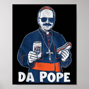 Poster Chicago Da Pope Engraçado Humor Católico