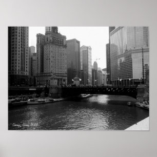 Poster Chicago do centro