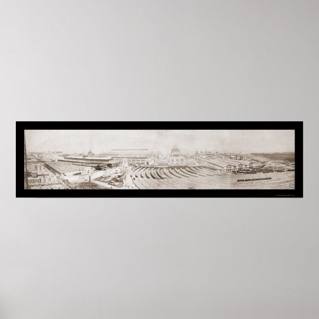 Póster Chicago, Exposição IL 1893 (Frente)