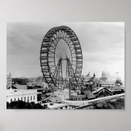 Poster Chicago Ferris Wheel - Exposição Columbiana 1893