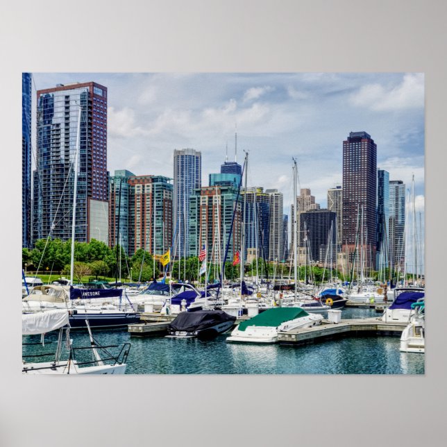 Poster Chicago Harbor (Frente)