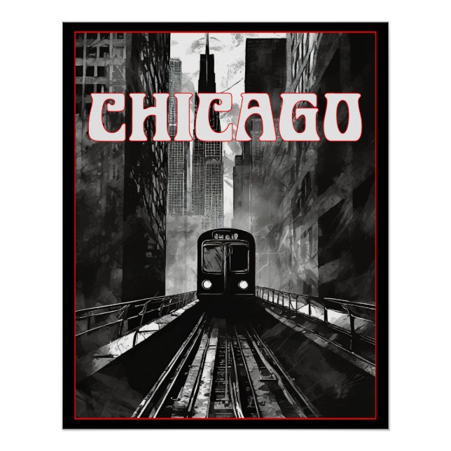 Póster Chicago Illinois (Frente)