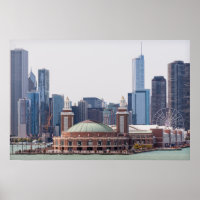 Chicago Illinois City Skyline