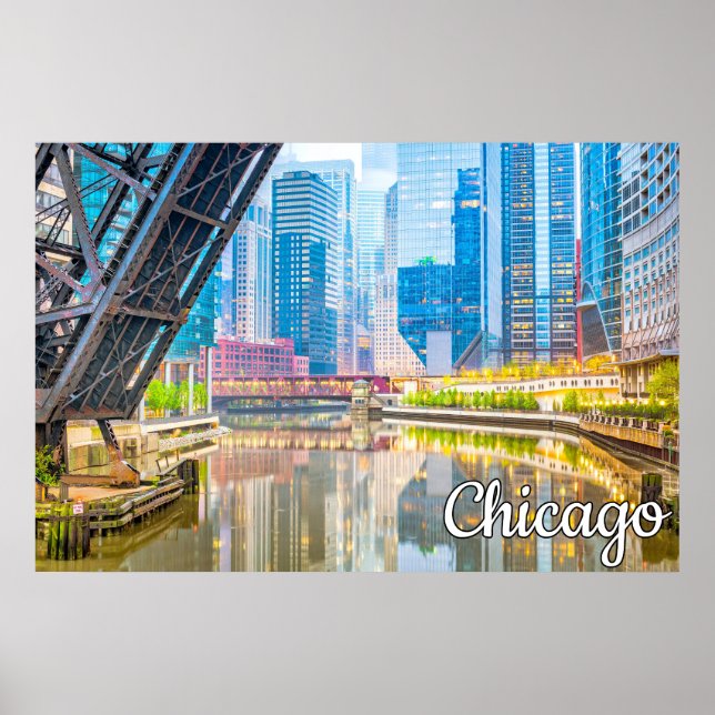 Poster Chicago, Illinois, Estados Unidos (Frente)