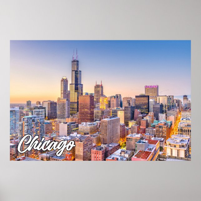 Poster Chicago, Illinois, Estados Unidos (Frente)