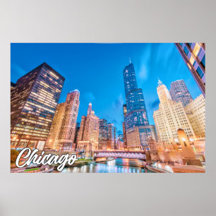 Poster Chicago, Illinois, Estados Unidos