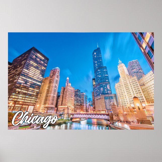 Poster Chicago, Illinois, Estados Unidos (Frente)