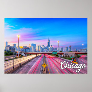 Poster Chicago, Illinois, EUA