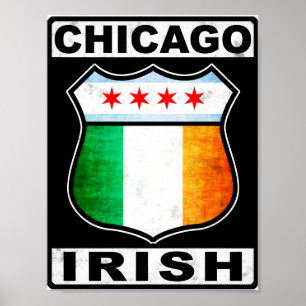 Póster Chicago Irish American