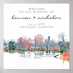 Poster Chicago Jackson Park - Sinal de Boas-vindas