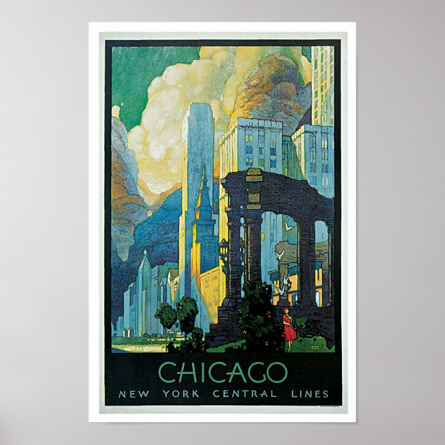 Póster Chicago ~ Linhas Centrais de Nova York (Frente)