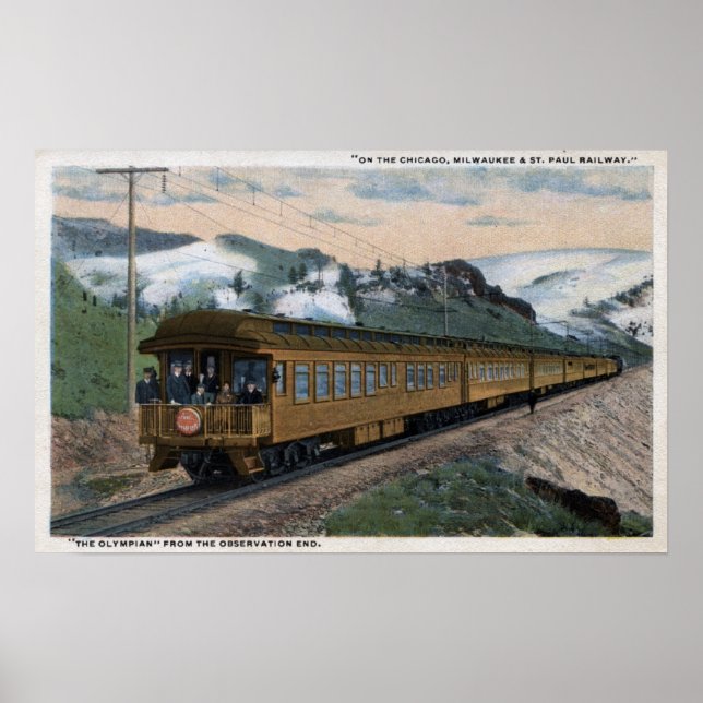 Póster Chicago, Milwaukee e Ruas. (Frente)