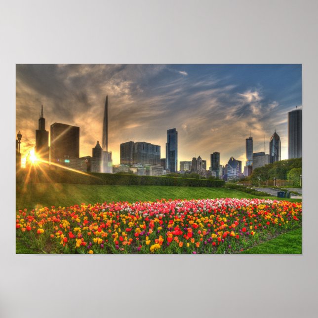 Poster Chicago na canvas (Frente)